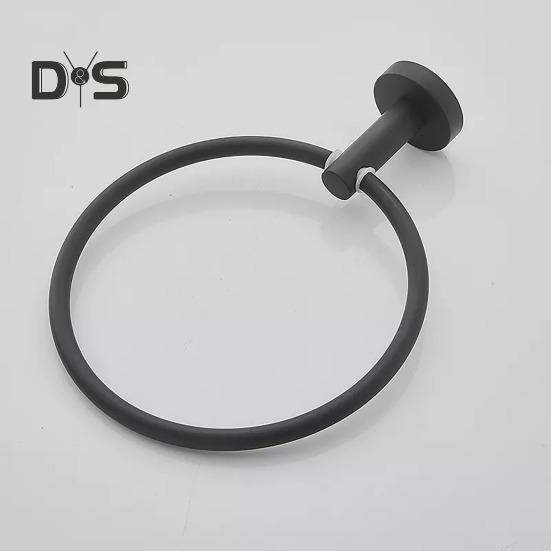 Handtuchring mit Saugnapf, Wandhalterung aus Metall, einfarbig, einfach zu installieren, Handtuchhalter für Badezimmer, Kleiderhaken