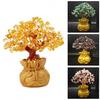 18cm Tall Mini Crystal Money Tree Bonsai Style Wealth Luck Tree Home Decor