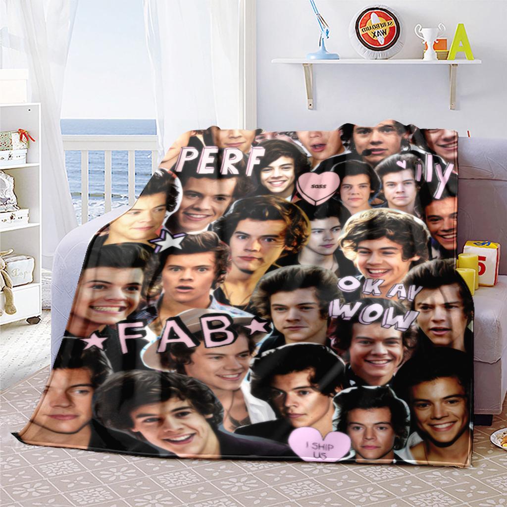 Harry Styles Morbida Coperta Confortevole Tutte le Stagioni Regalo Perfetto Divano Ufficio Riposo all'Aperto Coperta da Viaggio