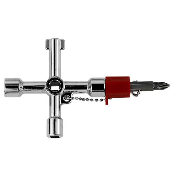 4-in-1 Water Meter Valve Key 4-Way Multi-Functional Water Utility Key High-Strength