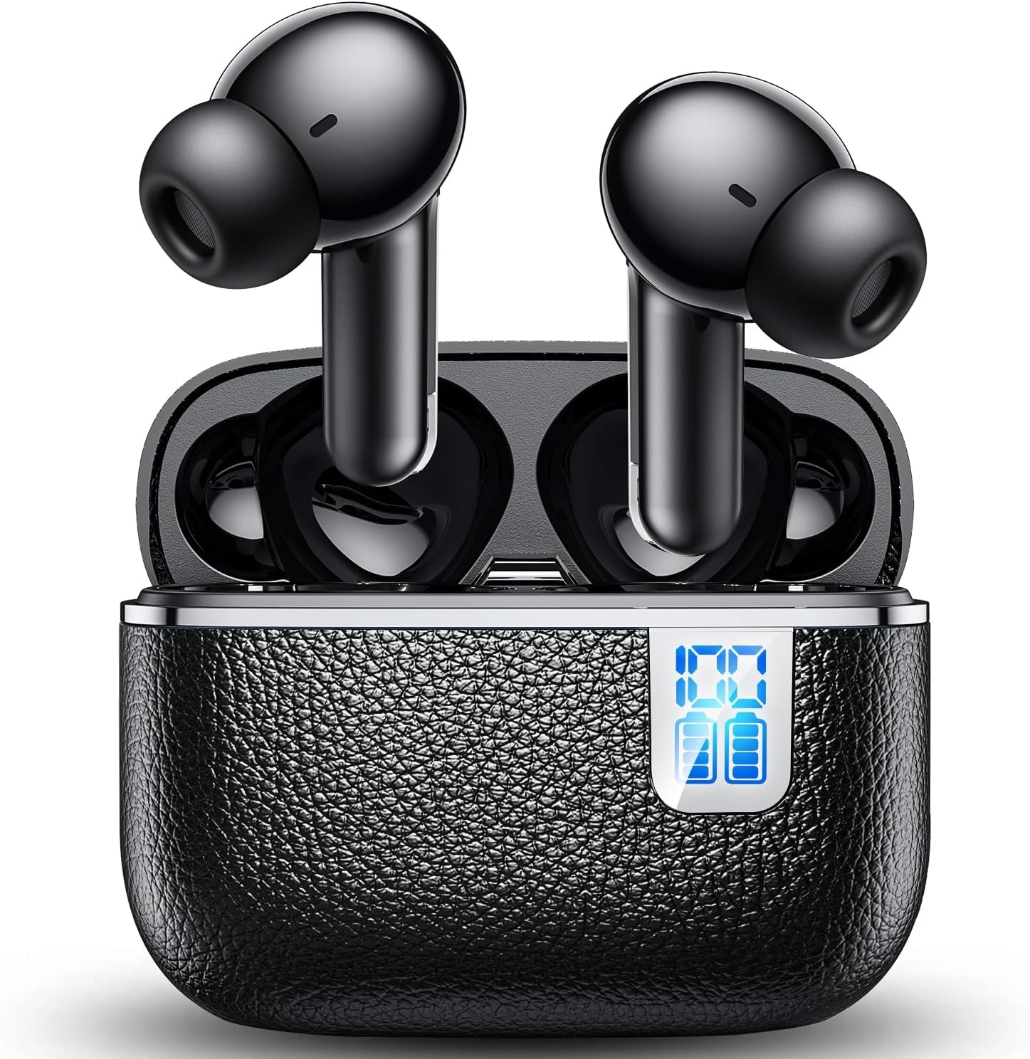 

New Model Zero Wireless Earphones Bluetooth Noise Long Playback Time to 60 Deep AI Automatic Touch Control Volume Ear Suitable for Conferences 2026 - чорний