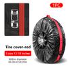SEAMETAL 1pc 16-23 Inch Universal Car Spare Tire Cover Garage Protective Cover Waterproof Oxford Tire Protection