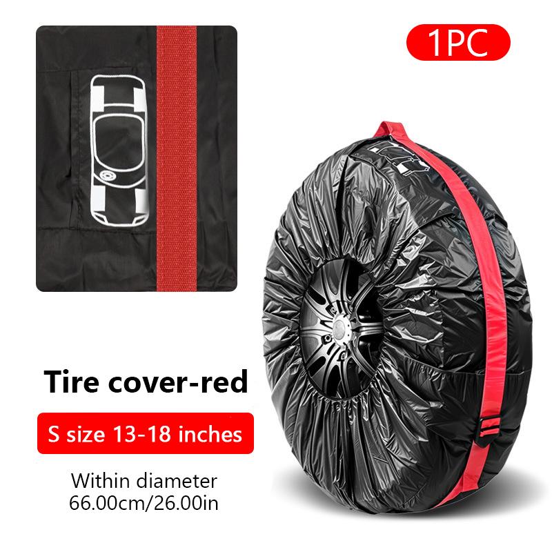 SEAMETAL 1pc 16-23 Inch Universal Car Spare Tire Cover Garage Protective Cover Waterproof Oxford Tire Protection