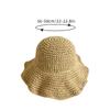 Women Sunscreen Big Brim Straw Hats Summer Foldable Panama Hat Girl Outdoor Beach Visor Sun Cap Female Portable Travel Caps