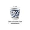Retro Blue & White Porcelain Double Ear Round Jar - Large Deep Soup or Rice Bowl, Creative Ceramic Tableware for Hotels & Restaurants