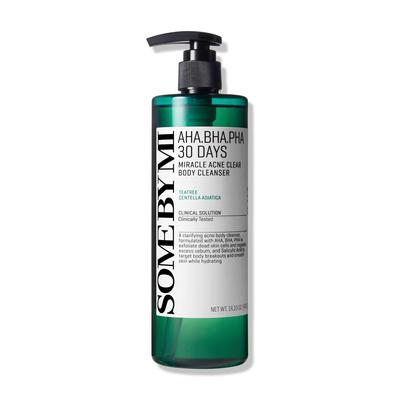 AHA-BHA-PHA 30 DAYS MIRACLE ACNE CLEAR BODY CLEANSER 400g, Korean Cosmetics, Kbeauty, Sample