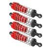 4Pcs RC Metal Shock Absorber Damper Set for MN86 MN86S MN86K MN86KS 112 RC CrawlersRed