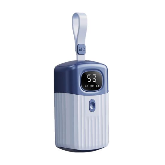 

Yousheng Portable Clothes Dryer Silent Energy-Saving Fast Drying Foldable Laundry Machine with Smart Timer Adjustable Temperature Laundry for Travel US Plug синій