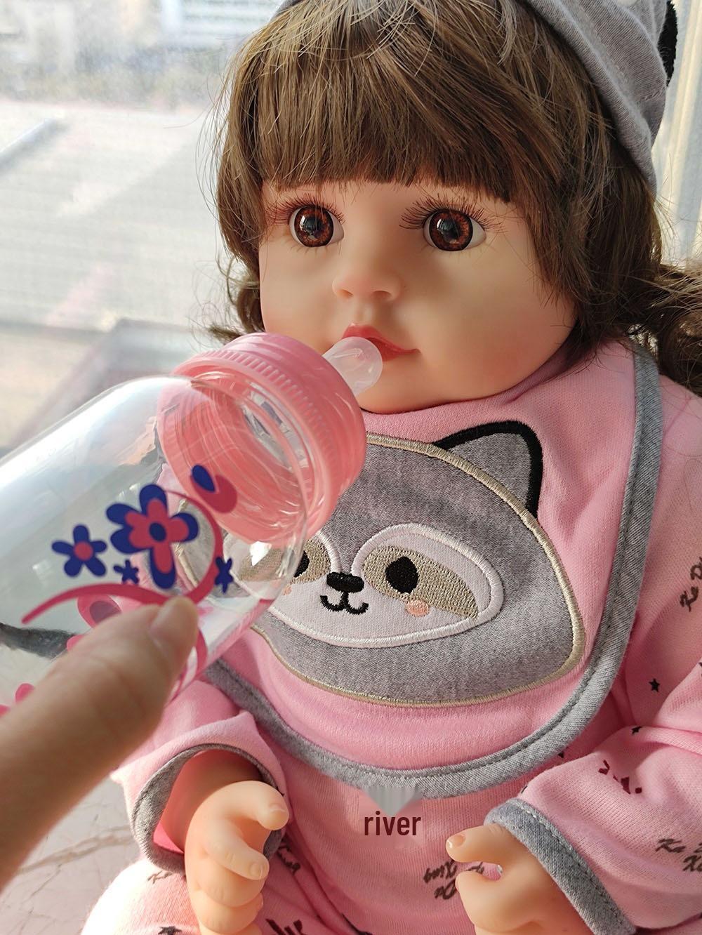 

Виниловая кукла-реборн - Реалистичная мягкая резиновая детская игрушка в подарок 18 inches 45 cm