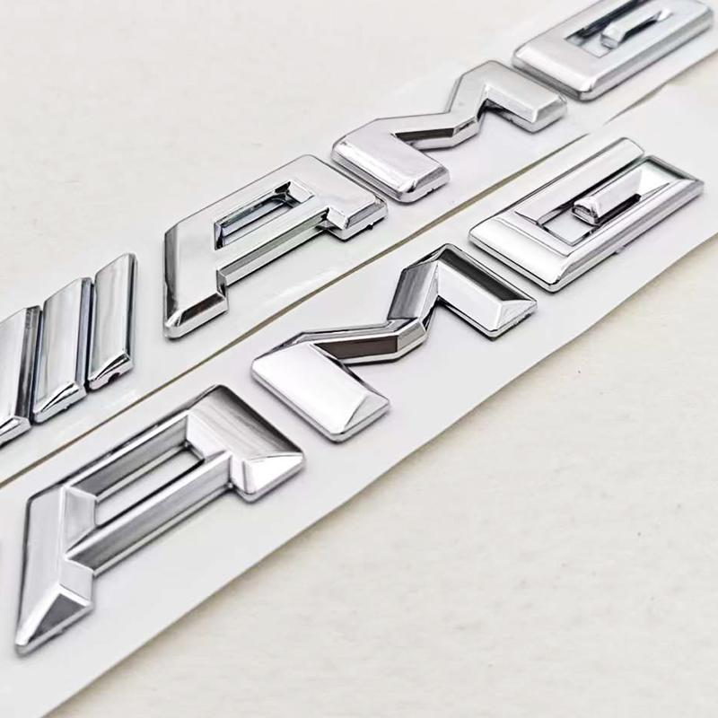 3D ABS Car Letters Logo AMG Badge Rear Trunk Emblem Sticker Mercedes Benz AMG A B C E G W211 W203 W204 W210 W124 Accessories