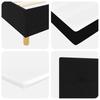 Boxspring Bed with Headboard Black 120 x 200 cm Fabric