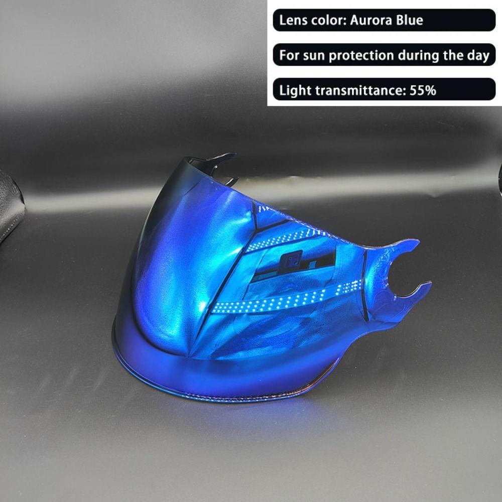 Windproof LS2 Helmet Visor Mirrored UV Plating Lens OF562 Visor Accessories