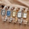 Gedi Women's Pearl Bracelet Quartz Watch - Roman Numerals, Mother-of-Pearl Dial, Double Strand Pearls, Light Luxury Style
