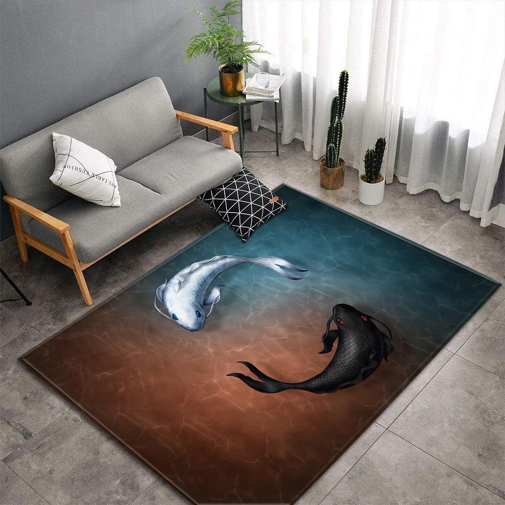 

3D Beach Sea Carpets Home Decor Pebble Lotus Pond Living Room Area Rug Bedroom Rug for Boys Floor Mat Soft Kitchen Rug Doormat 40x60cm