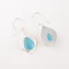 Blue Cat's Eye Gemstone 925 Sterling Silver Jewelry Fashionable Earrings 1.90" EE-35-43