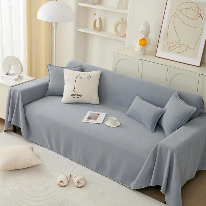 Einfarbige Sofabezüge Decken Chenille Sofabezug für Wohnzimmer Moderne Couch Schutzhüllen Weiche Verdickte Sofa Handtuch Deko