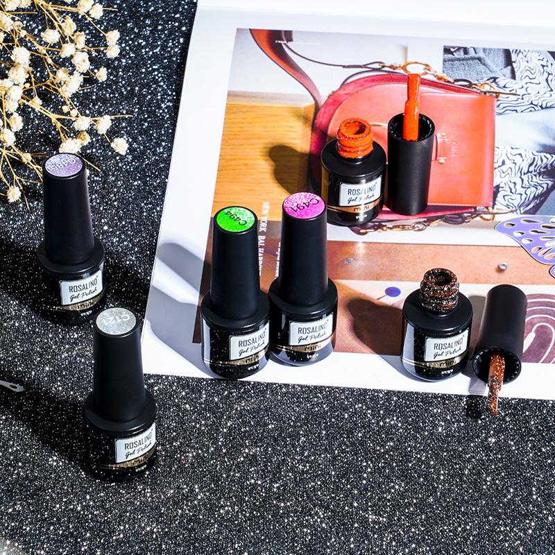 Flash Diamond Nail Polish Glue Nail Art Nail Art Glue Plastic Nail Polish Glue Popular Color Broken Diamond Leave-On