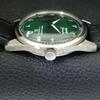 HAND-WINDING VINTAGE HMT JANATA INDIAN MENS ARABIC GREEN DIAL WATCH a441005-4 HT-a441005
