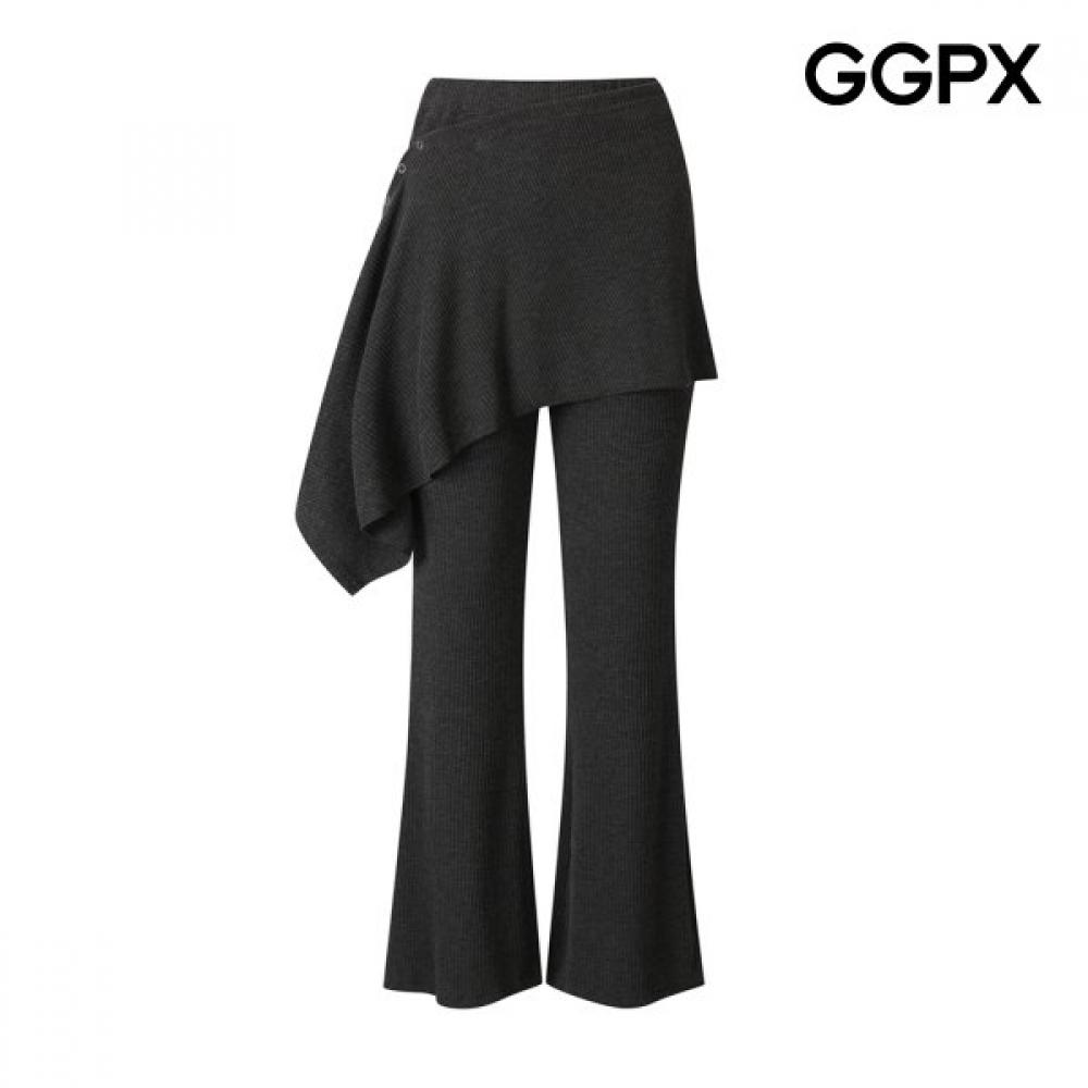 Ggpx New York Wrap Layered Bootcut Pants Gq3pt042f blacks/F