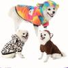 Fashion Thick Pet Dog Hoodie Fleece Warm Dog Sweatshirt Rainbow Soft Pet Coat Jacket for Dogs Puppy