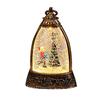 Christmas Snow Ball Lantern Bell Shape Swirling Glitter Christmas Lamp for Holiday Home Office Tabletop Decor