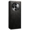 For Oppo Find X7 Ultra Wallet Case Leather Phone Cover Waxy Crazy Horse Texture