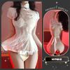 Sex underwear retro cheongsam embroidered hollow skirt sexy backless straps pure desire uniform temptation qqny
