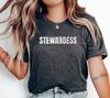 Stewardess Uniform T-Shirt, Flight Crew Shirt, Aviation Attendant Apparel, Unique Gift for Airline Workers & Aviation Enthusiasts