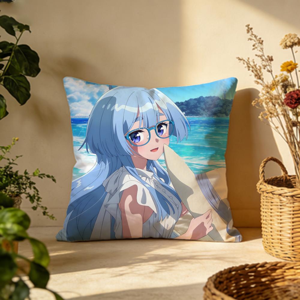 Stylish Sshiunji ke no Kodomo tachied Cushion Cover Versatile DoubleSided Pillow Case Fit for Sofa Bed Car  Daily Decor