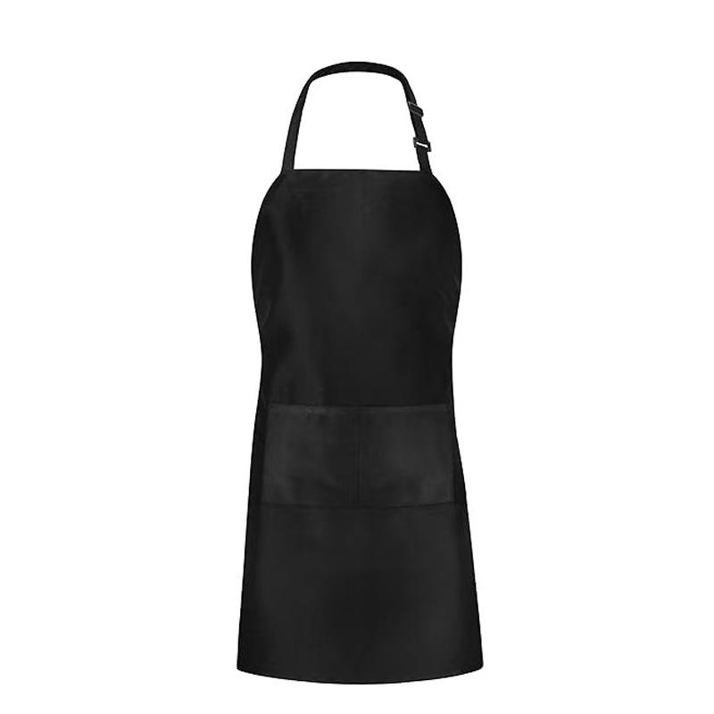

Plain Apron with Front Pocket Kitchen Cooking Craft Baking Black чорний
