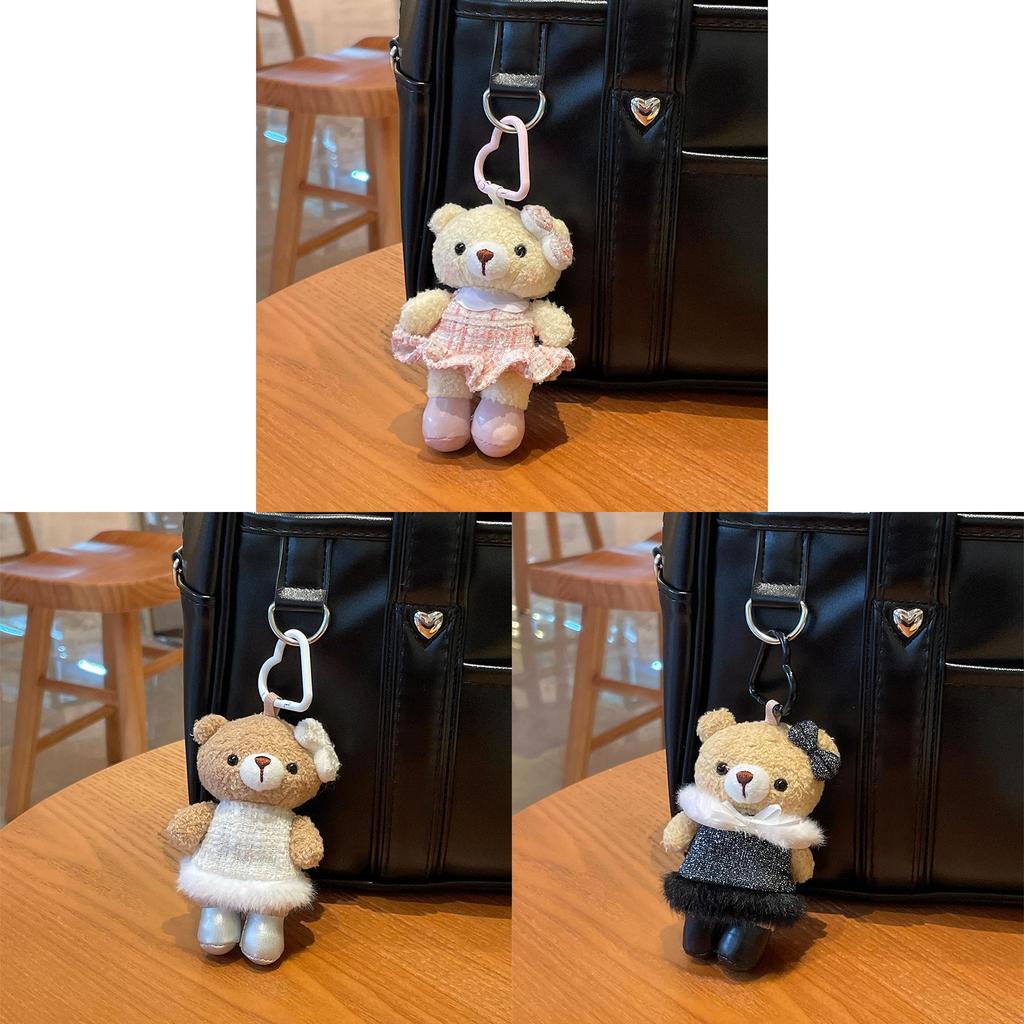 Plush Bear Keychain With Elegant Design For Kids And Adults
