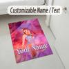 Personalized Crystal Velvet Carpet,Taylor Swift Custom Printed Name, Plush Area Rug For Home Indoor Decor
