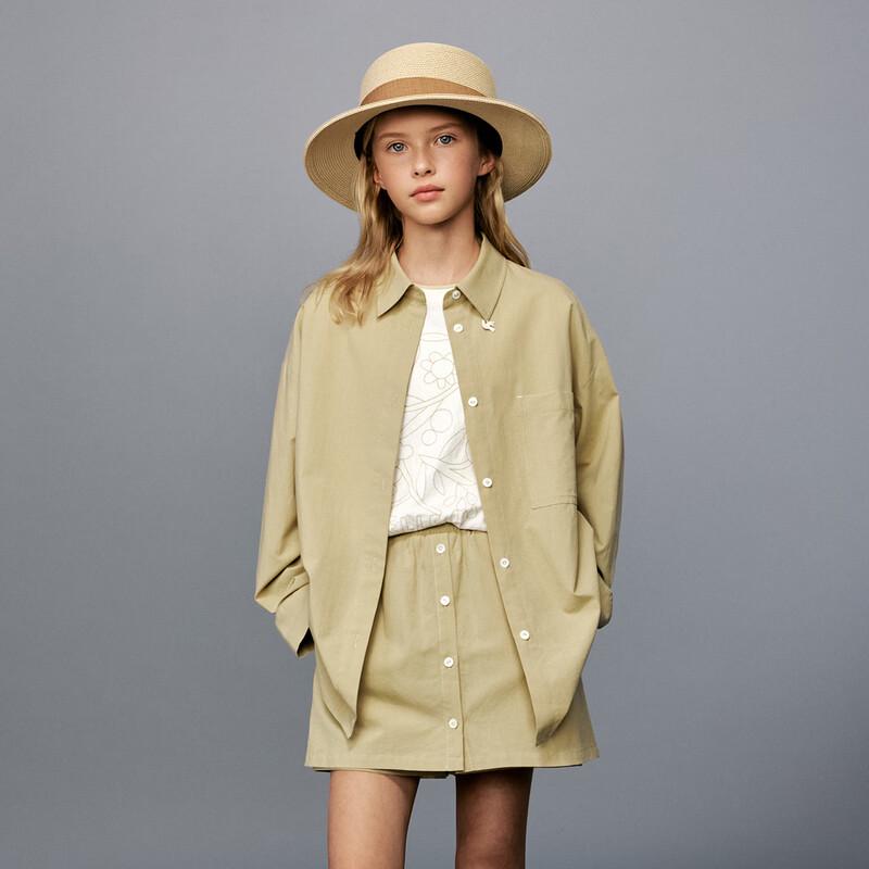 

ELLE KIDS Girls Summer Casual Short Sleeve Shirt 110/120