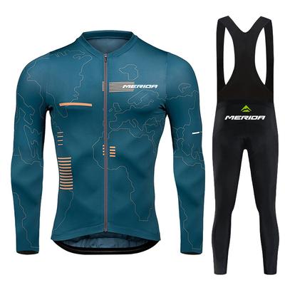 Nowe jesienne koszulki rowerowe Merida Męskie Oddychające z długim rękawem Uniform Szybkoschnąca Koszulka na rower szosowy Wiosenna odzież rowerowa