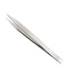 High Precision Tweezers Craft Tweezers Non-Serrated Jewelry Tweezers with Fine Point Tip Stainless Steel Needle Nose Hobby Tweezers for Sewing Beading