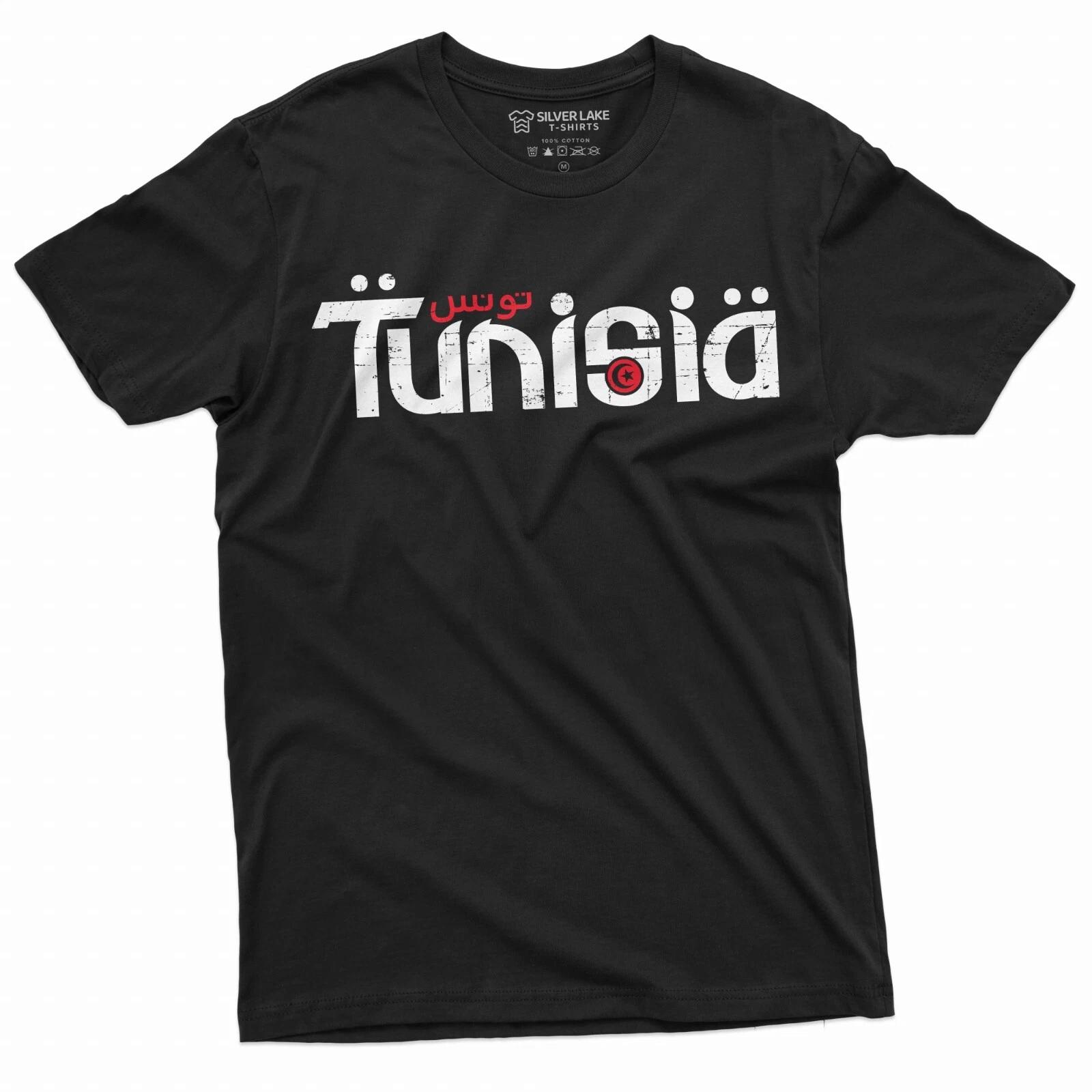 Tunisia T-shirt Mens Womens Tunisian National day Soccer Football Team Tee Shirt L