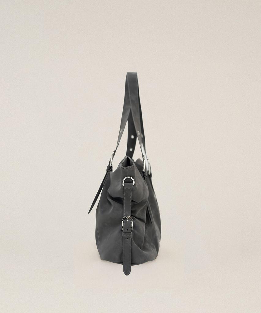 Heeari Bb Buckle Big Shoulder Bag_Gray
