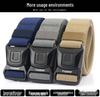 Men's Quick-Release Elastic Workwear Belt with Leather Trim