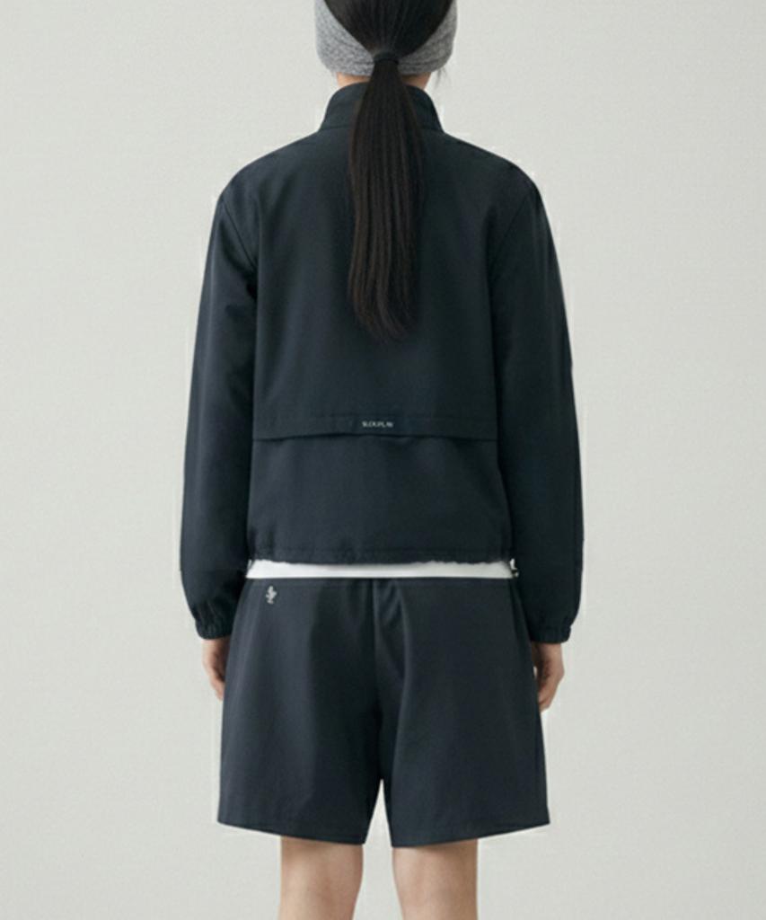 SLOUPLAY Pintuck Bermuda Shorts (Dark Navy)