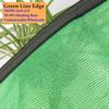 12Pin Green Sunshade Sai Anti-UV Balcony Privacy Screen Fence Net Garden Plant Shade Cover Net Outdoor Patio Car Sun Awning