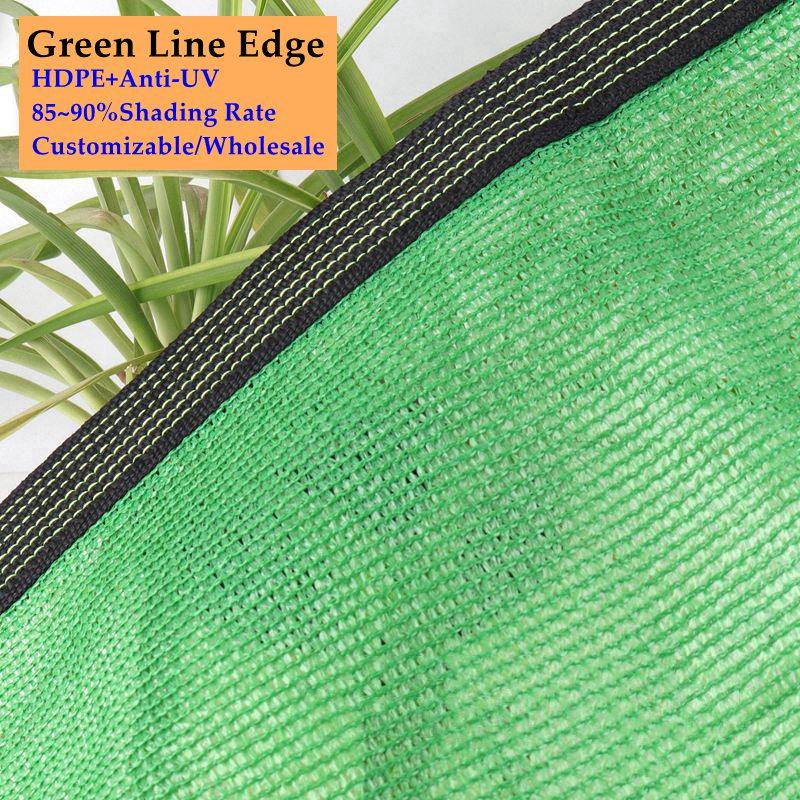 12Pin Green Sunshade Sai Anti-UV Balcony Privacy Screen Fence Net Garden Plant Shade Cover Net Outdoor Patio Car Sun Awning