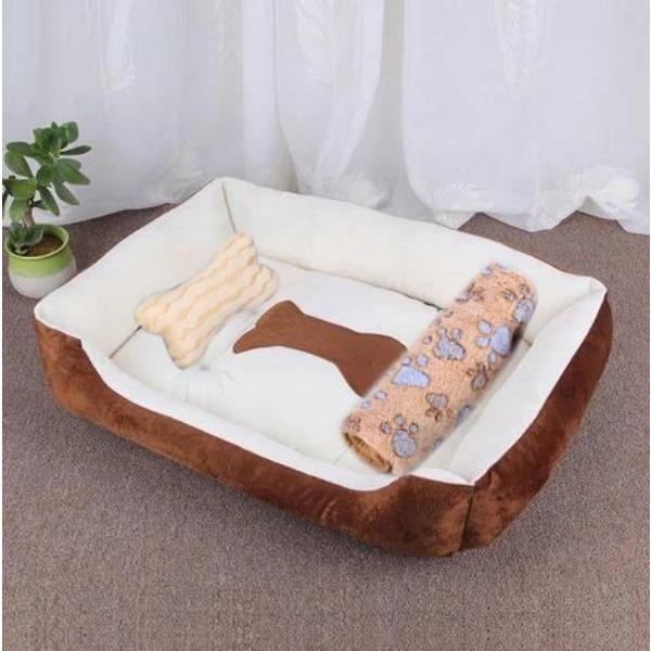 Pet Large Dog Bed Warm House Candy-colored Square Nest Pet Kennel For Small Medium Large Dogs Cat Puppy Plus Size Dog Baskets