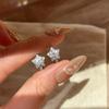 Star Zircon Earrings Minimalist Design Small Hoop Earrings for Women Elegant Ear Cuff Ear Clip