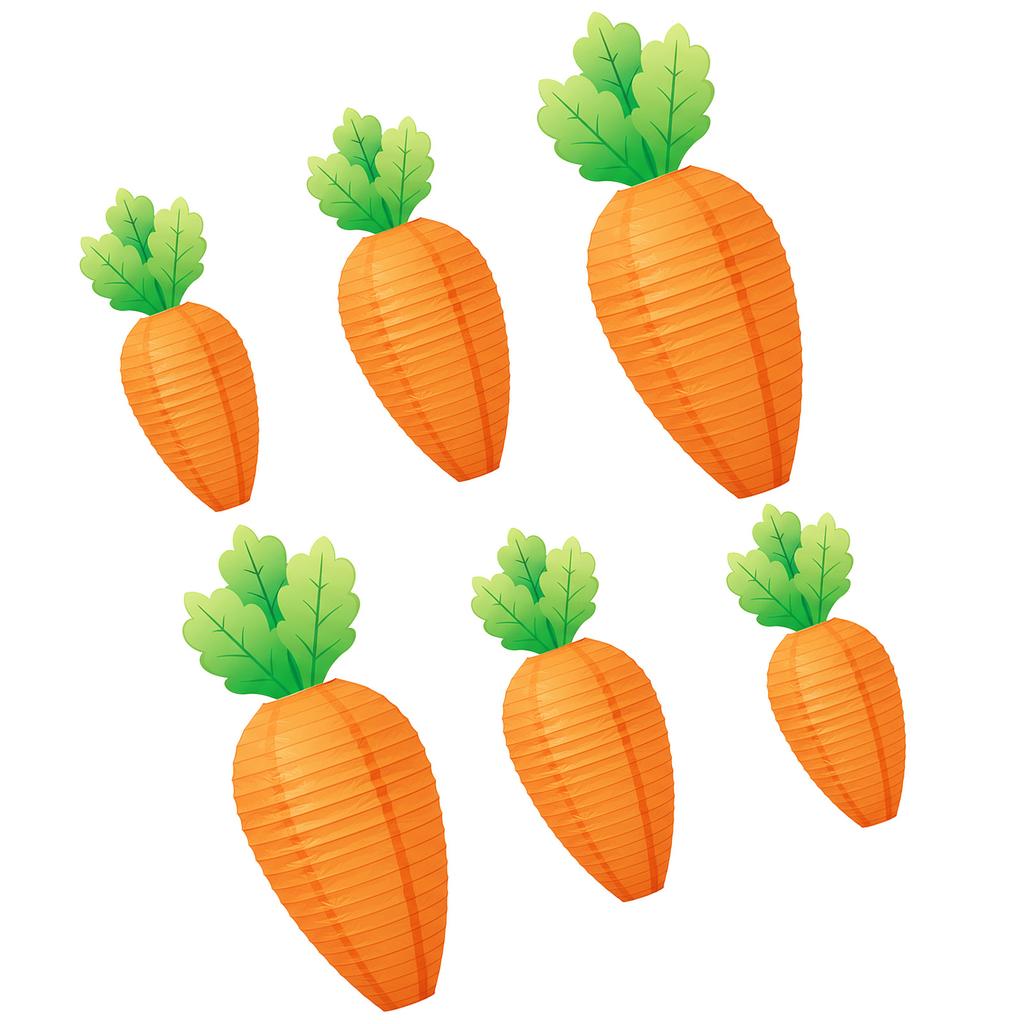 Paper Carrot Light Easter Hanging Ornament Easter Carrot Ornament For Indoor and Outdoor Decoration Festival Celebration