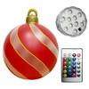 PVC Inflatable Christmas Ball Garden Decoration Ornaments Ball 60CM Xmas New Years Party Atmosphere Ball Yard Lawn Porch Decor