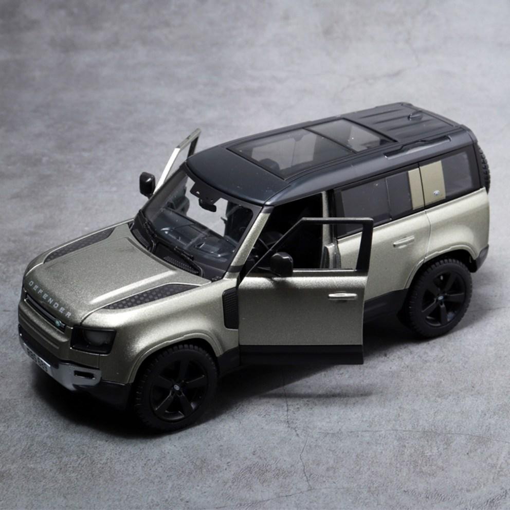 Bburago 1:24 Land Rover Defender 2022 SUV Diecast Model Auto, Zelená