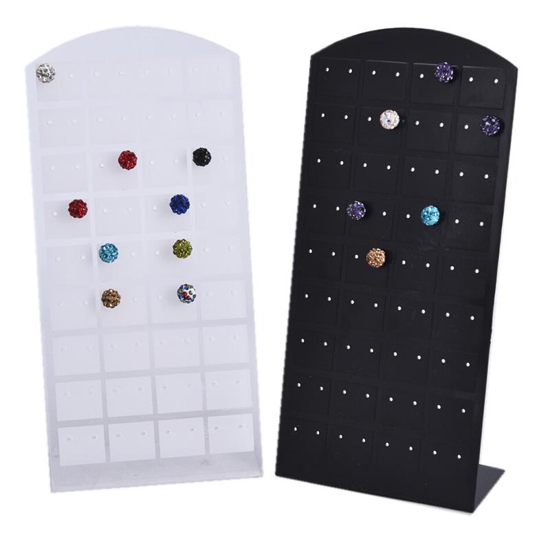24/48/72 Holes Jewelry Organizer Holder Stand Plastic Earring Display Show Case