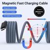 PD 100W Magnetic Suction USB C To USB C Cable 100W PD 3.1 Fast Charging Charger Nylon Braided Wire for iPhone17/16/15 Ipad Xiaomi