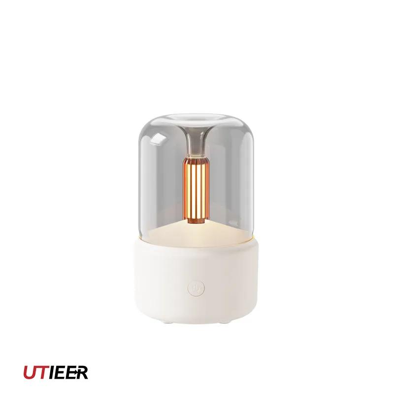 Mașină pentru aromoterapie la lumina lumânărilor, ulei esențial, lampă minimalistă, umidificator de dormitor, parfum retro, aromaterapie cu atomizare