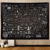 Classroom Tapestry for Science Lab Backdrop Decorations, Math Science Theme Table Cloth Tapestries Wall Hanging for Bedroom College Dorm Living Room S
